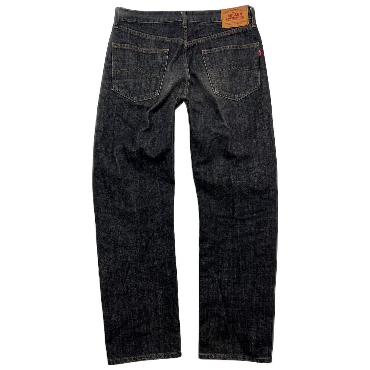 BOBSON *.. put on . style * black jeans strut Denim pants W33 American Casual adult casual old clothes popular Bobson #Ja6768