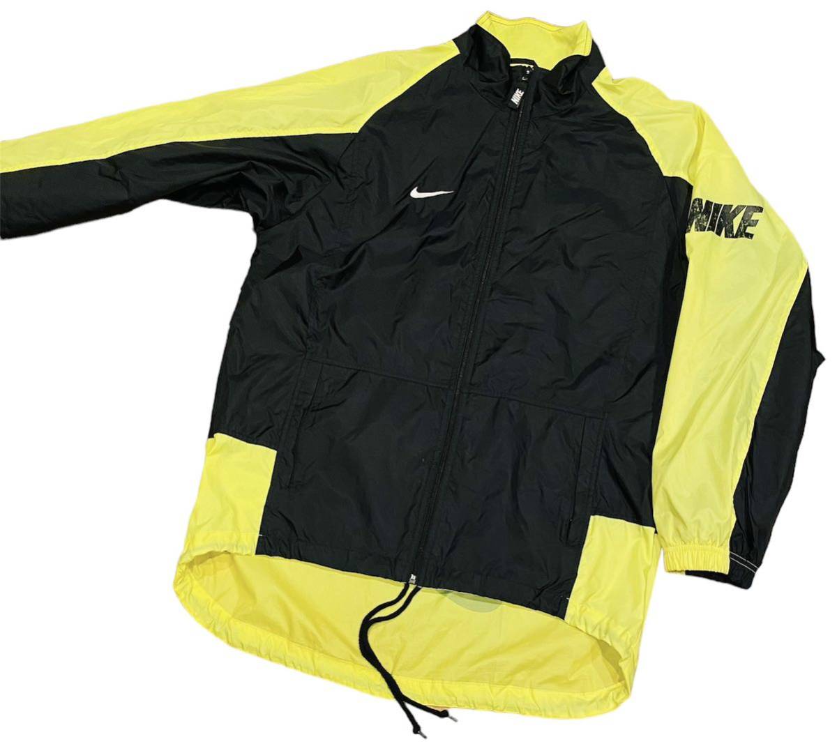 【入手困難】NIKE ナイロンジャケット L 銀タグ 90s フィッシュテール ナイキ ウィンドブレーカー ジャケット ロング VINTAGE 極希少品