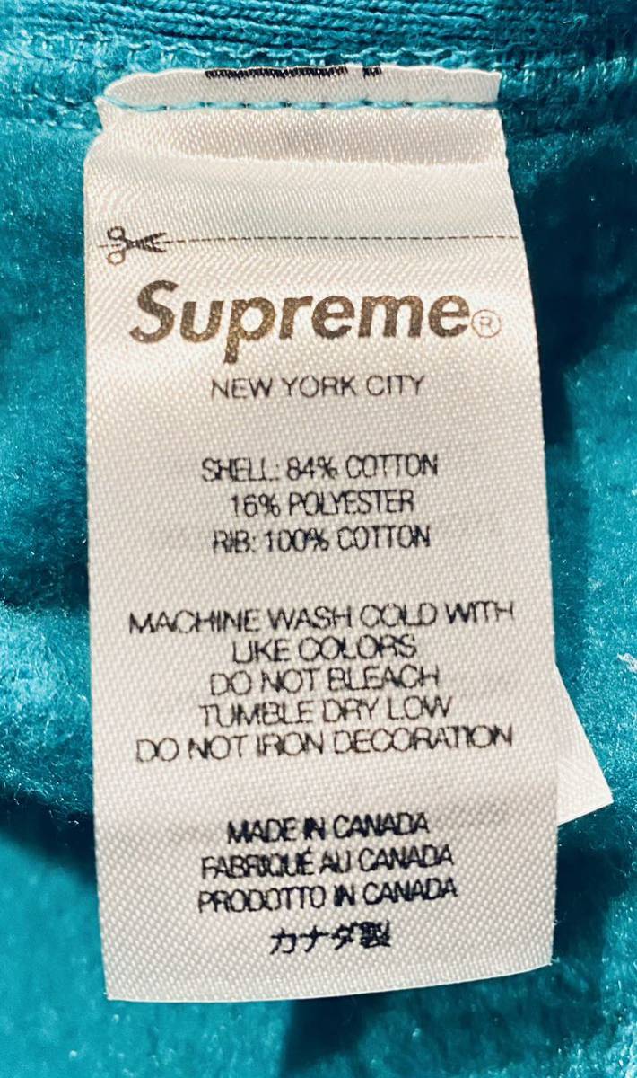 大人気 美品】SUPREME パーカー L エメラルドグリーン 大人気 美品】SUPREME パーカー L エメラルドグリーン