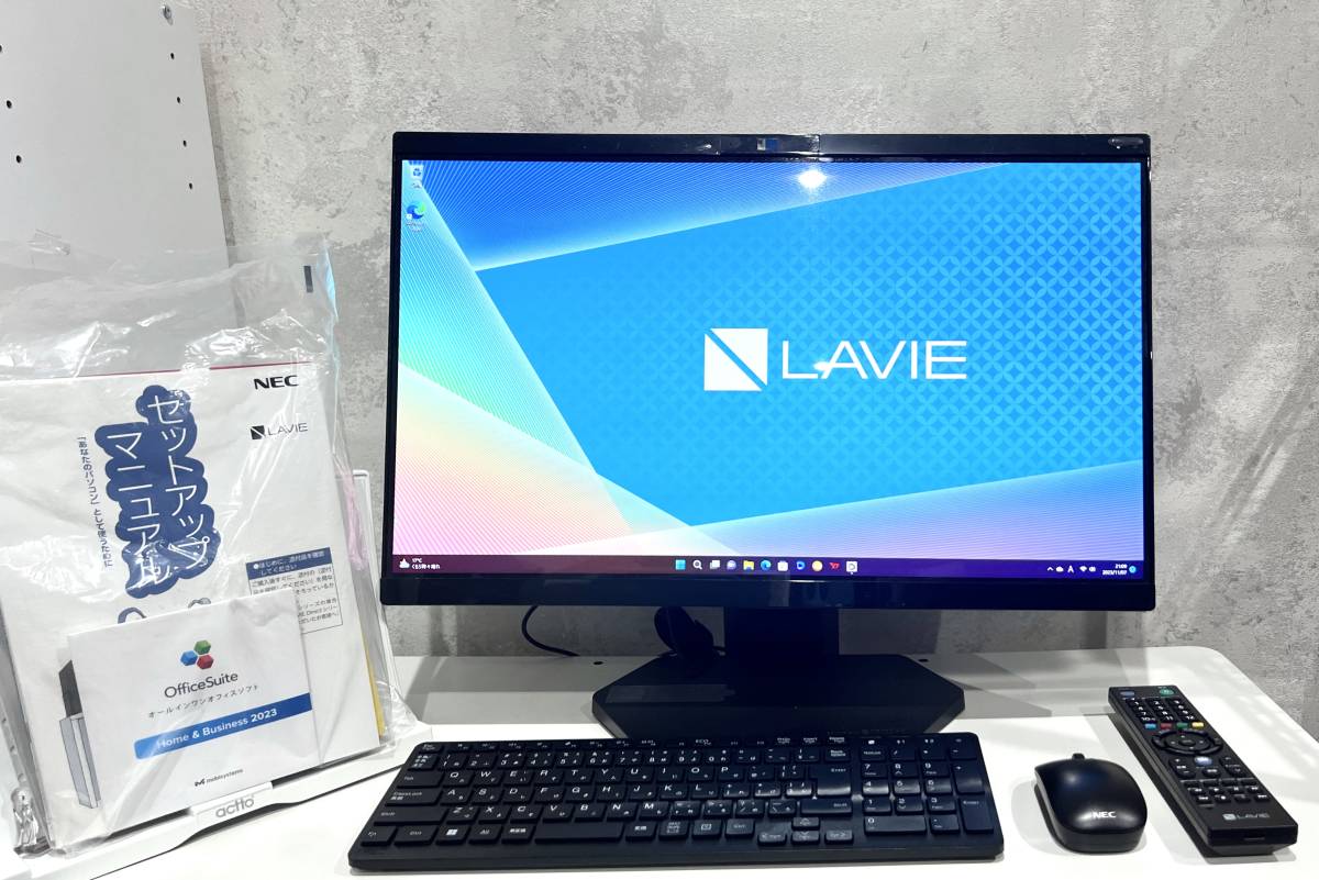 NEC LAVIE A2337/D PC-A2377DAB Ryzen7 5700U Radeon Graphics メモリ 16GB SSD 1TB 23.8インチ Windows11 Home 【一体型PC】_画像1