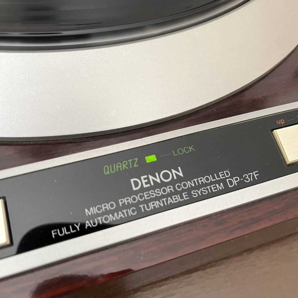 DENON(デノン) DP-37Fクォーツロック搭載フルオートダイレクトドライブレコードプレーヤー DL-65純正MMカートリッジ付 針付 動作品_画像8