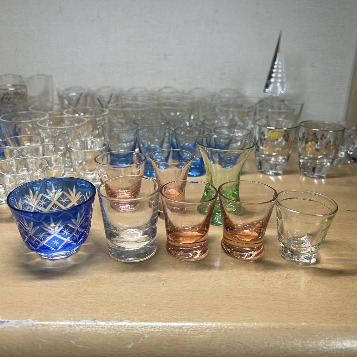 ★大量 お猪口 ぐい呑み HOYAガラス 五重の塔 香水瓶 切り子ガラス OTK GLASS JAPAN クリスマスガラス ショットグラス レトロガラス その他_画像9