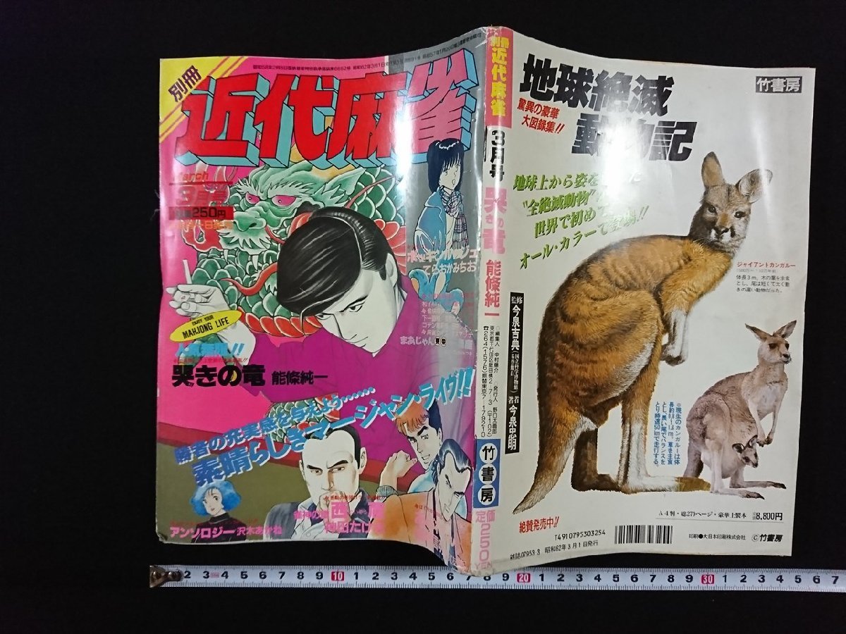 ｖ△　別冊 近代麻雀　1987年3月号　竹書房　神田たけし　能條純一　てらおかみちお　漫画　古書/R05_画像1