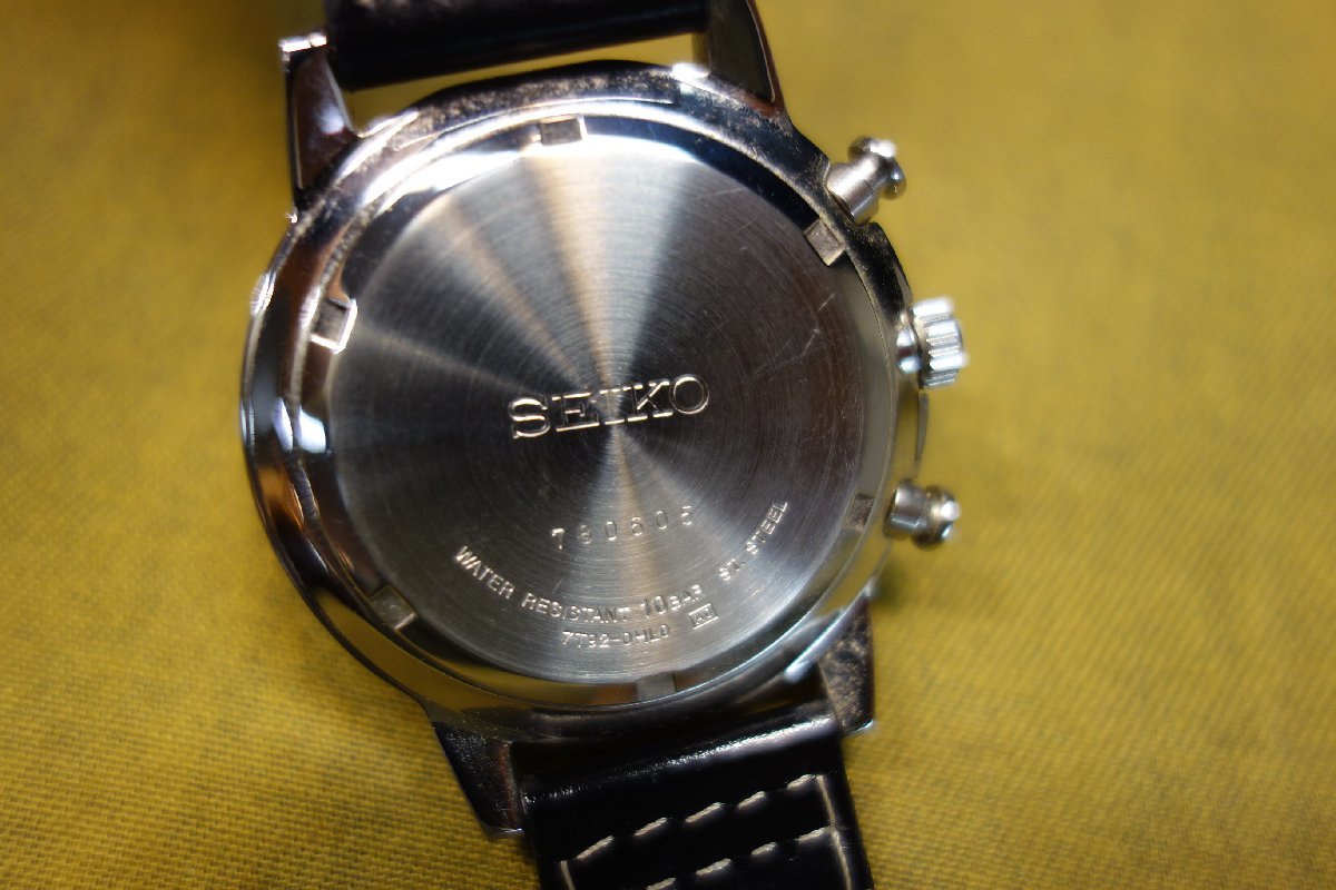 腕時計　SEIKO セイコー　CHRONOGRAPH クロノグラフ　7T92-0HL0　（1）　　　m443_画像8