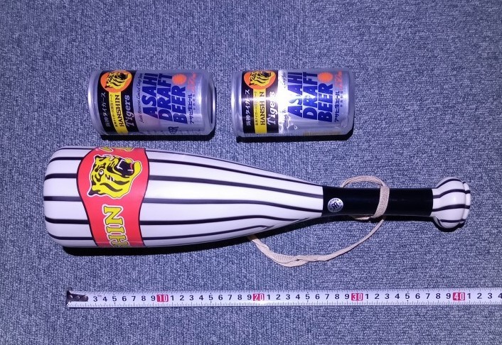  megaphone can set / Hanshin Tigers Asahi raw beer se Lee g victory associated goods Koshien . that time thing retro esp ta