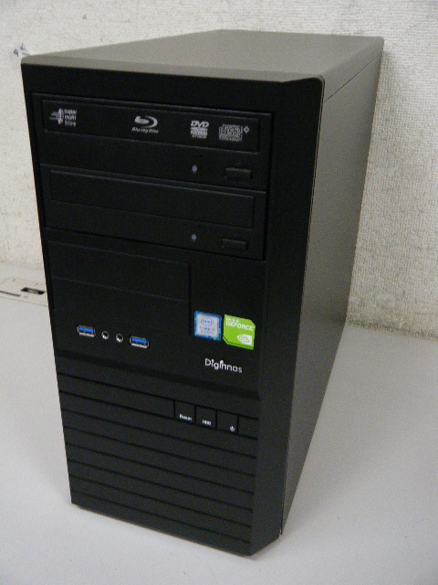 Diginos PC / OSなし / core i7 8700K / Blu-ray +DVD / GTX960 / HDD2TB / M8G / 500W / 中古(現状品)_画像1