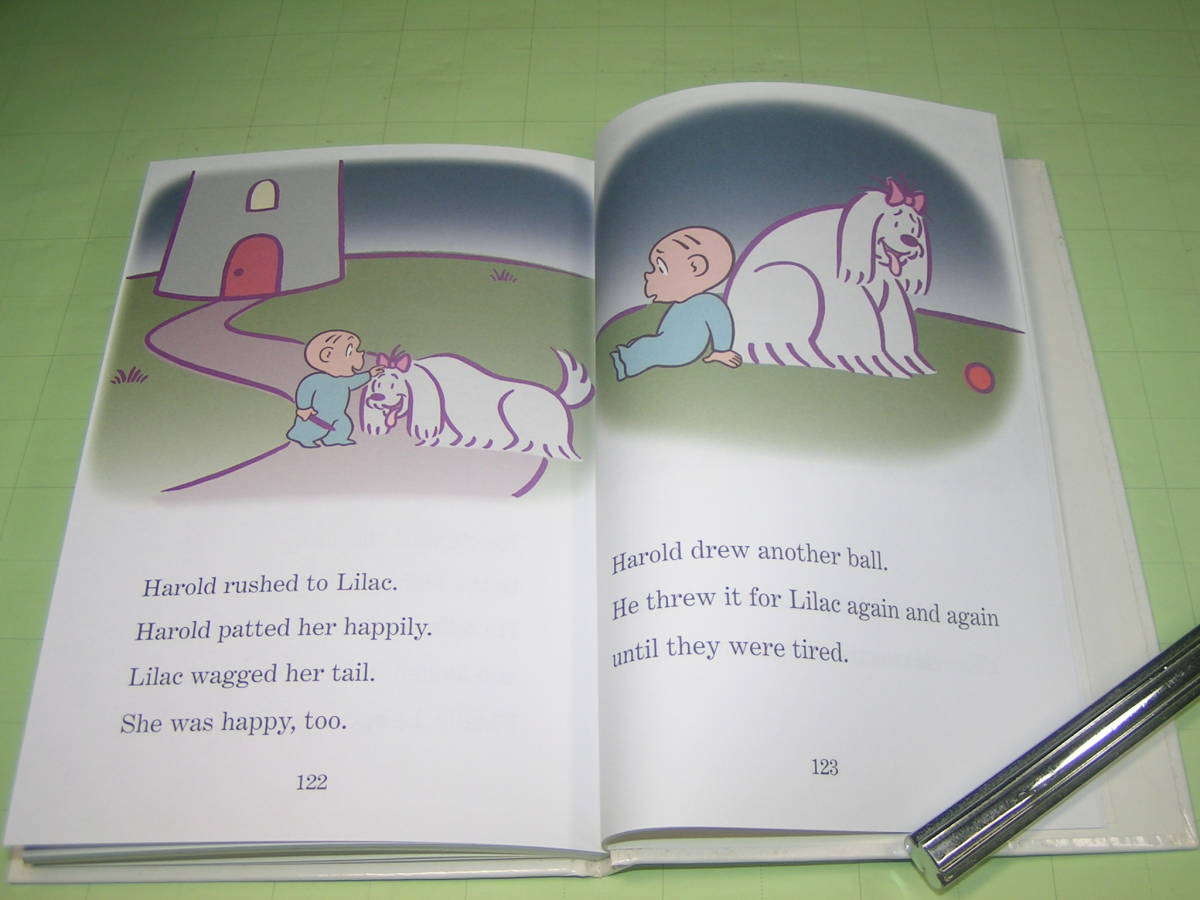  English foreign book picture book [ a [HAROLD and the PURPLE CRAYON] TREASURY Halo rudo. purple. crayons. . thing .4 story go in ]Valerie Garfield