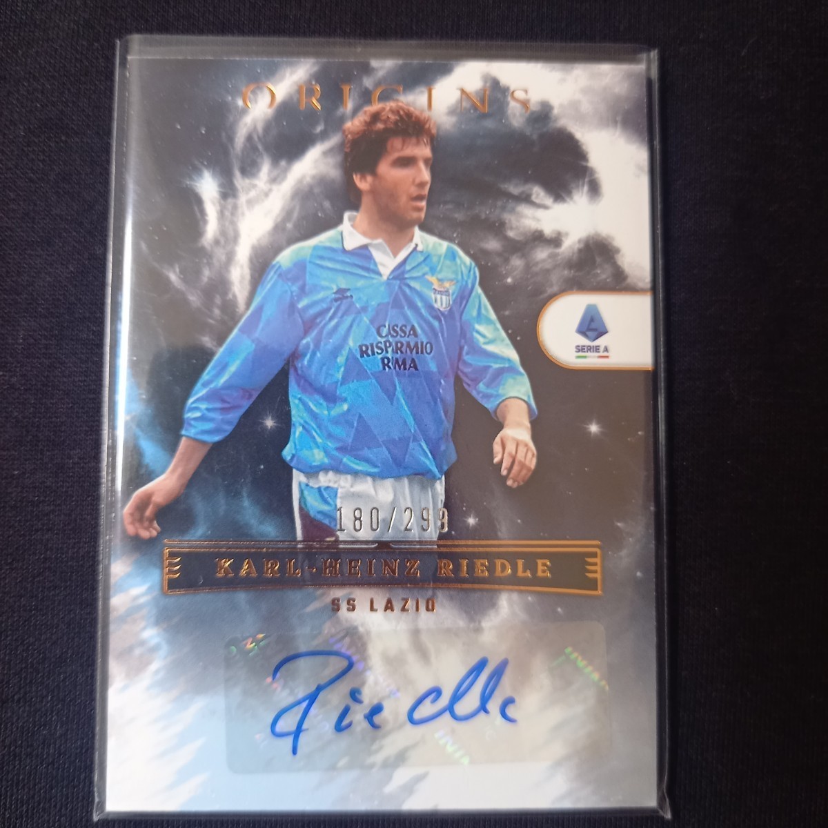 【299シリ】カール＝ハインツ・リードレ　Panini Chronicles soccer 2022-23 Karl-Heinz Riedle auto 直筆サイン　ドイツ代表　ラツィオ　_画像1