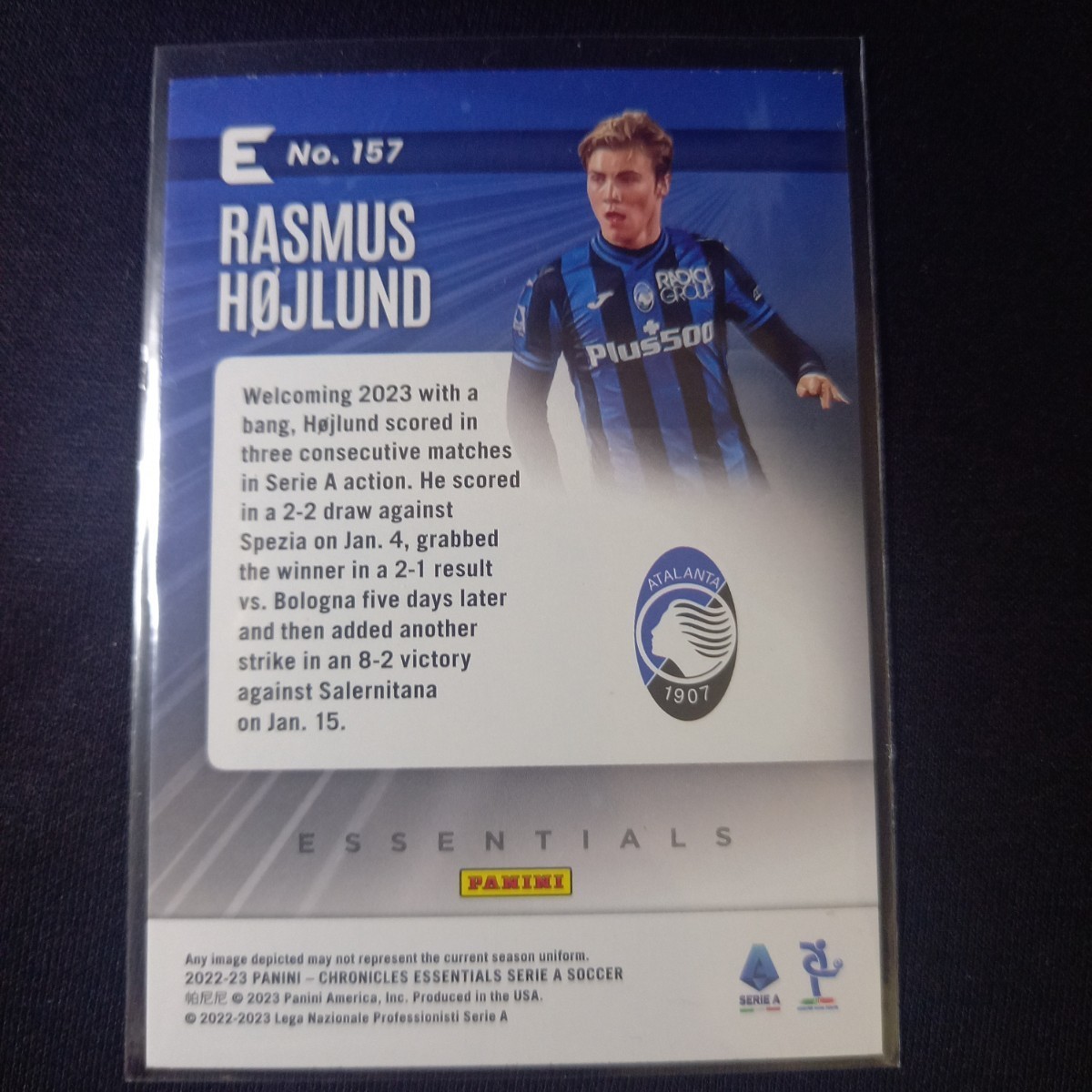 【RC】ラスムス・ホイルンド 2022-23 PANINI CHRONICLES ELITE RC RASMUS HOJLUND ルーキー　アタランタ　マンチェスターユナイテッド_画像2