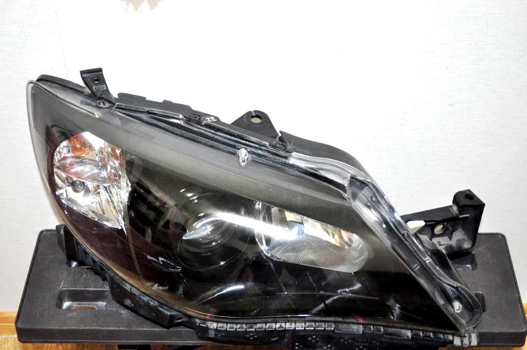 SUBARU GRB GRF GH8 GH7 GH6 GH WRX STI インプレッサ HID ヘッドライト 左右 セット 艶 ブラック加工 付属品完備 美品 ICHIKOH 1809 2E ①_画像7