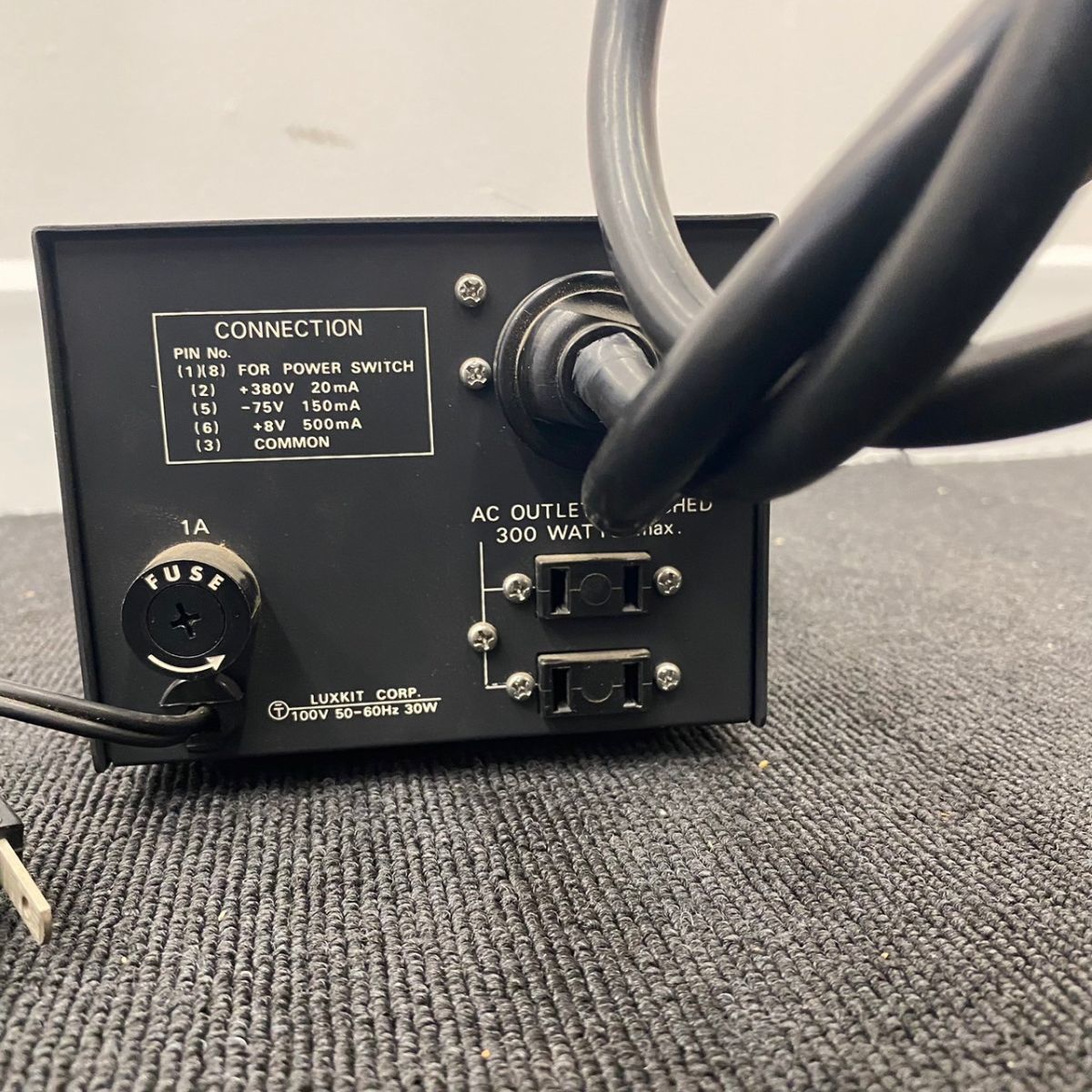 I573-C8-209 LUXMAN ラックスマン 管球式プリアンプ用電源 model A33 LUXKIT ラックスキット POWER SUPPLY パワーサプライ ⑤_画像6