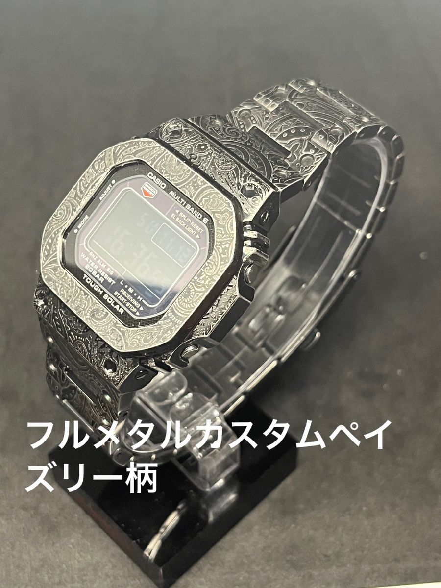 G-SHOCK GW-M5610 フルメタルカスタム ペイズリー柄極美品 電波 G-SHOCK GW-M5610 フルメタルカスタム ペイズリー柄極美品 電波