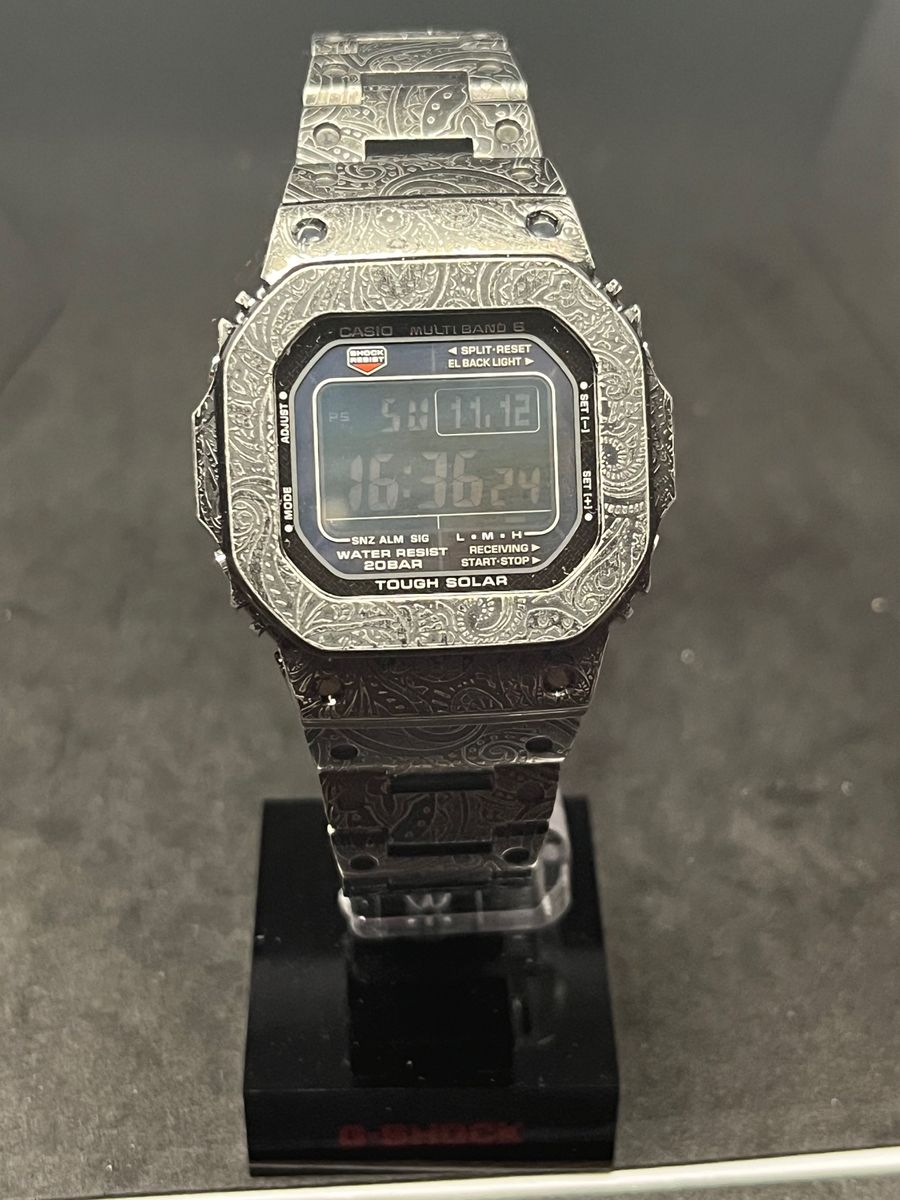 G-SHOCK GW-M5610 フルメタルカスタム ペイズリー柄極美品 電波 G-SHOCK GW-M5610 フルメタルカスタム ペイズリー柄極美品 電波