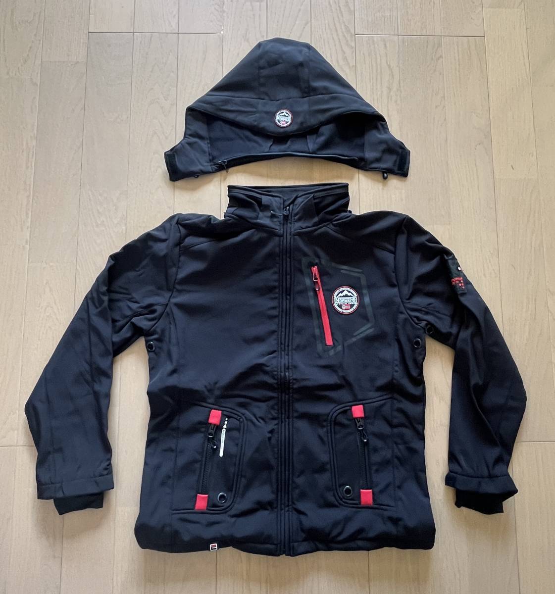 新品3924　北欧Geographical Norway　防水ソフトシェルジャケット　L_画像2