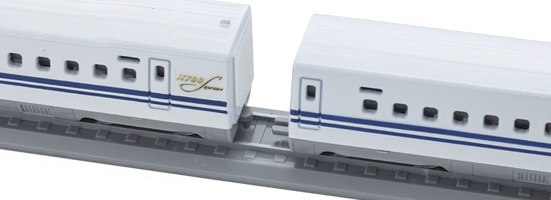 新幹線N700S(最新型)　4両編成ディスプレイセット　リビングトレイン　京商ダイキャスト(合金)モデル　未使用_画像5