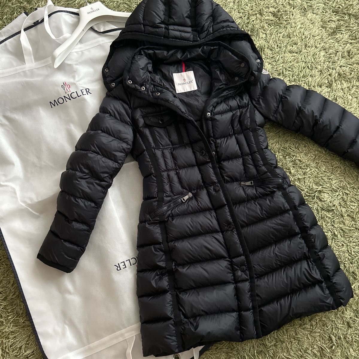 MONCLER モンクレール ダウンコート エルミンヌ　HERMINE ブラック　サイズ0 正規品