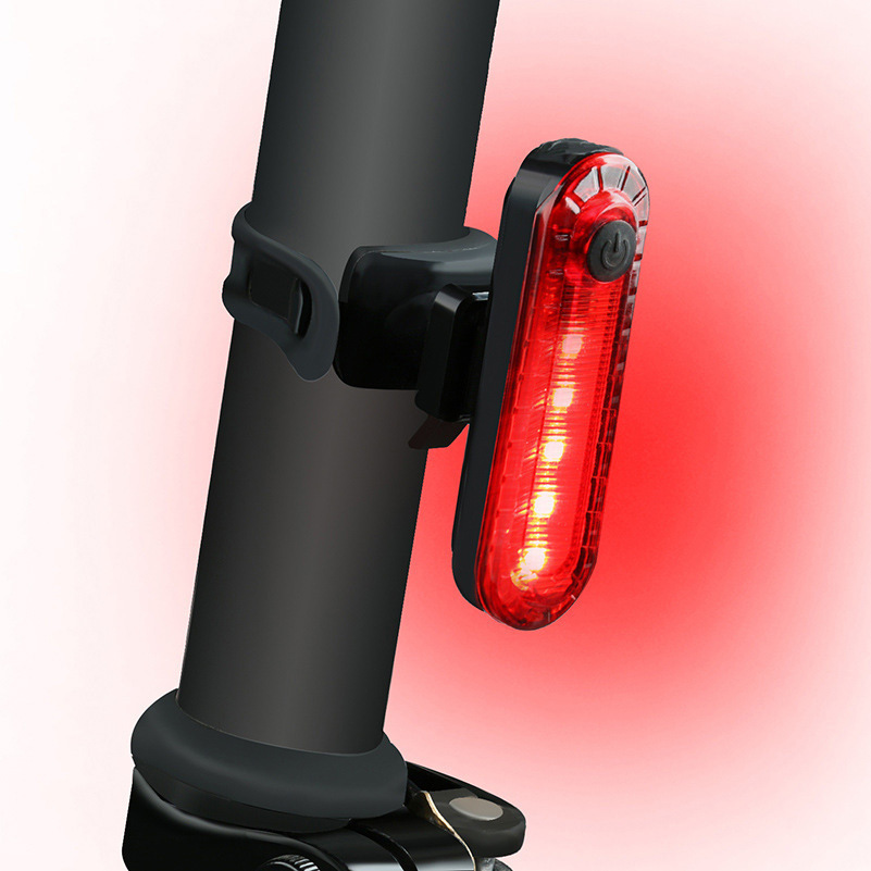 転車用 LED テールライト セーフティーライト リアライト USB電池式 コンパクト 軽量 防水 工具不要で取り付け　自転車テールライト_画像7