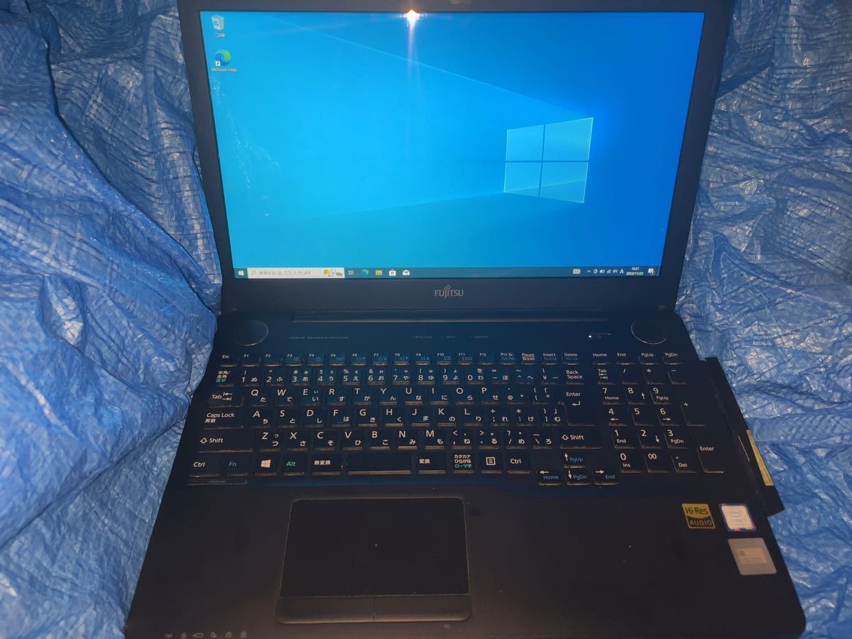 【中古】富士通 LIFEBOOK Core i7 7700HQ 16GBメモリ 512GBSSD WA2/B2 NP(11_07)_画像1