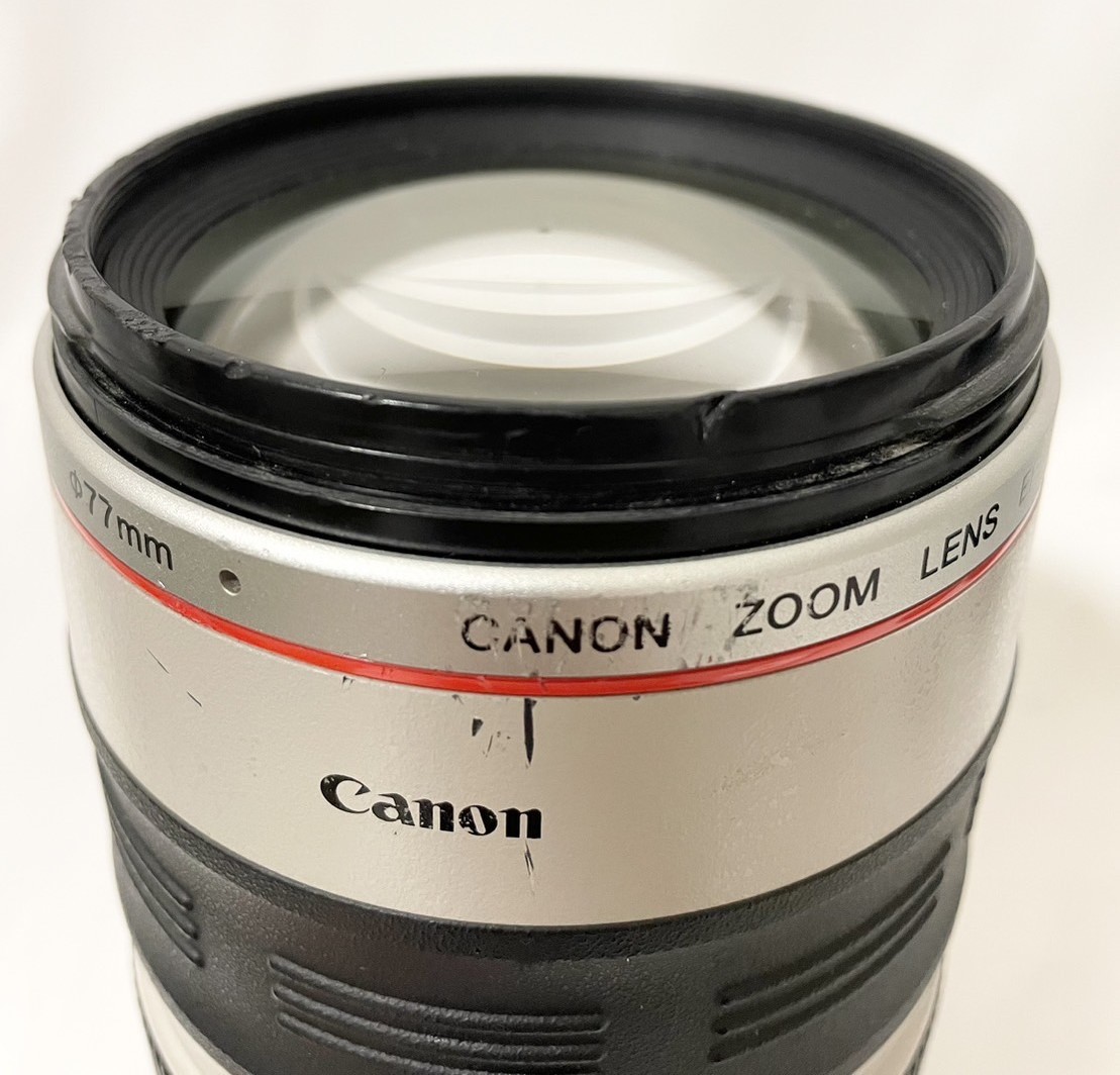 【AS 19576】1円～ Canon ULTRASONIC ET-83Ⅱ IMAGE STABILIZER EF 100-400mm 1:4.5-5.6 キャノン カメラ 望遠レンズ レンズ 中古 現状品_画像4