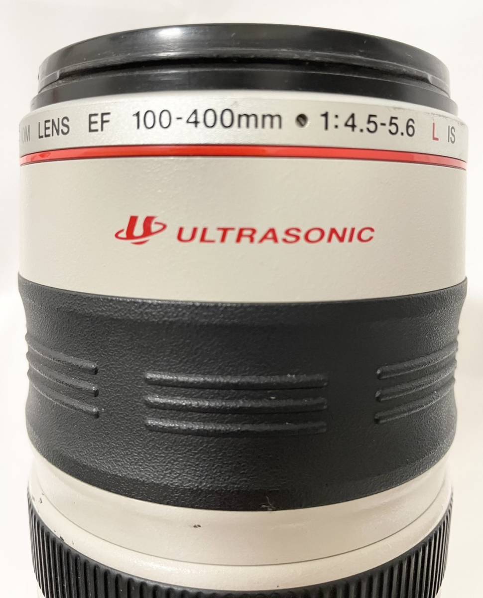 【AS 19576】1円～ Canon ULTRASONIC ET-83Ⅱ IMAGE STABILIZER EF 100-400mm 1:4.5-5.6 キャノン カメラ 望遠レンズ レンズ 中古 現状品_画像6