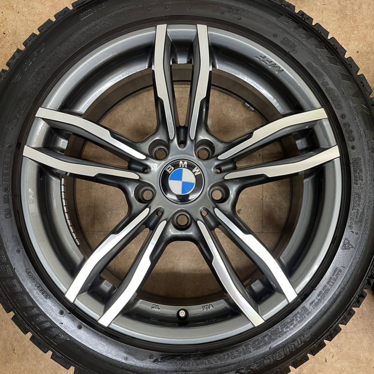 送料無料！MAK LUFT 17インチ 7.5J +37 PCD120 5H ブリヂストン ブリザック 225/50R17 BMW 3シリーズ W90 F30 F31 X1 E84 4本セット_画像3