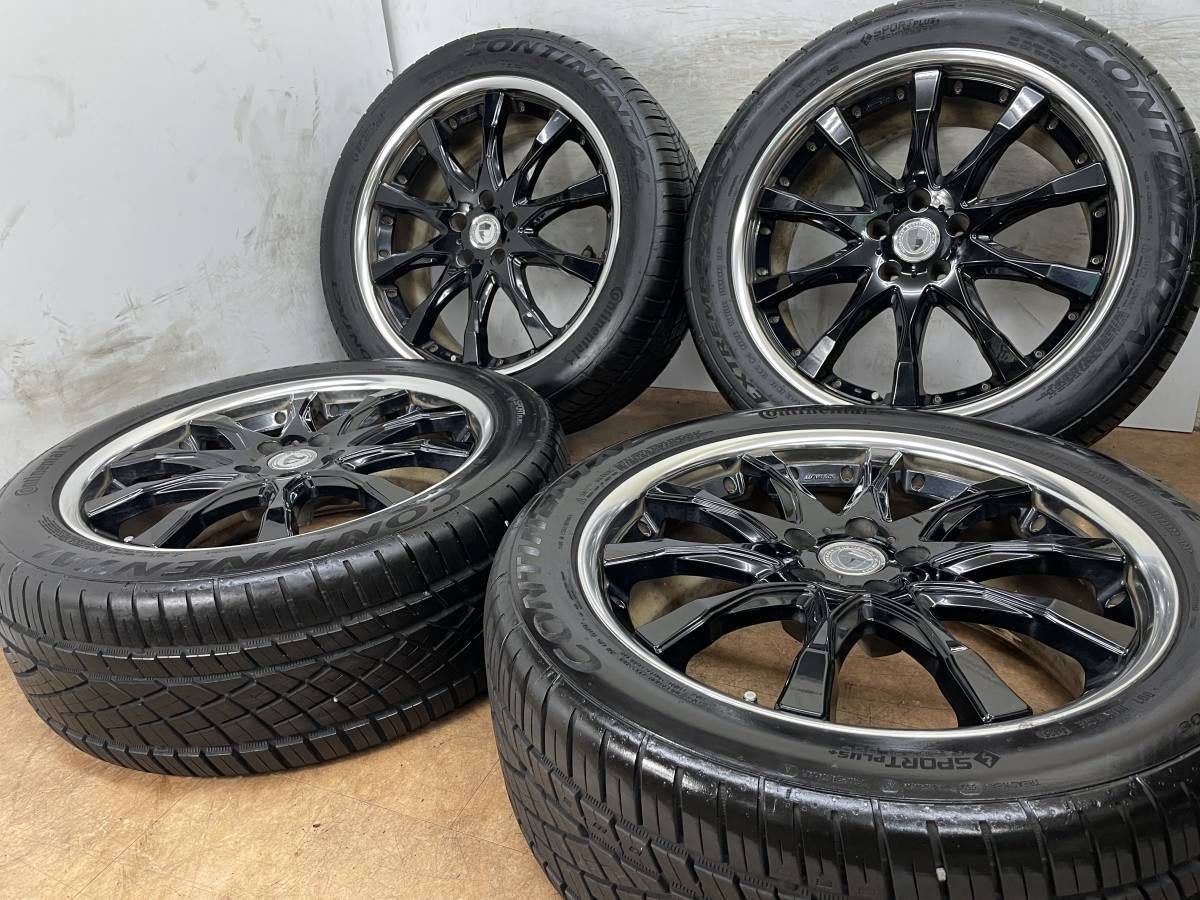 2020年製造！バリ溝！Work SCHWERT MODERNES EMOTISCHES ELEMENT 20インチ 8.5J +35 PCD114.3 コンチネンタル 265/45R20 ハリアー ムラーノの画像1