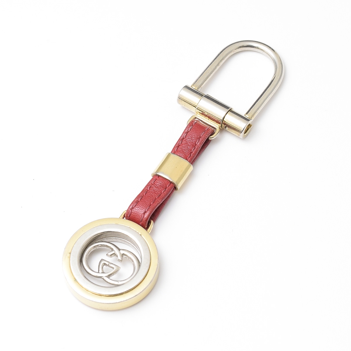 *479946 GUCCI Gucci 0 key holder GG Logo Vintage lady's Gold silver red 