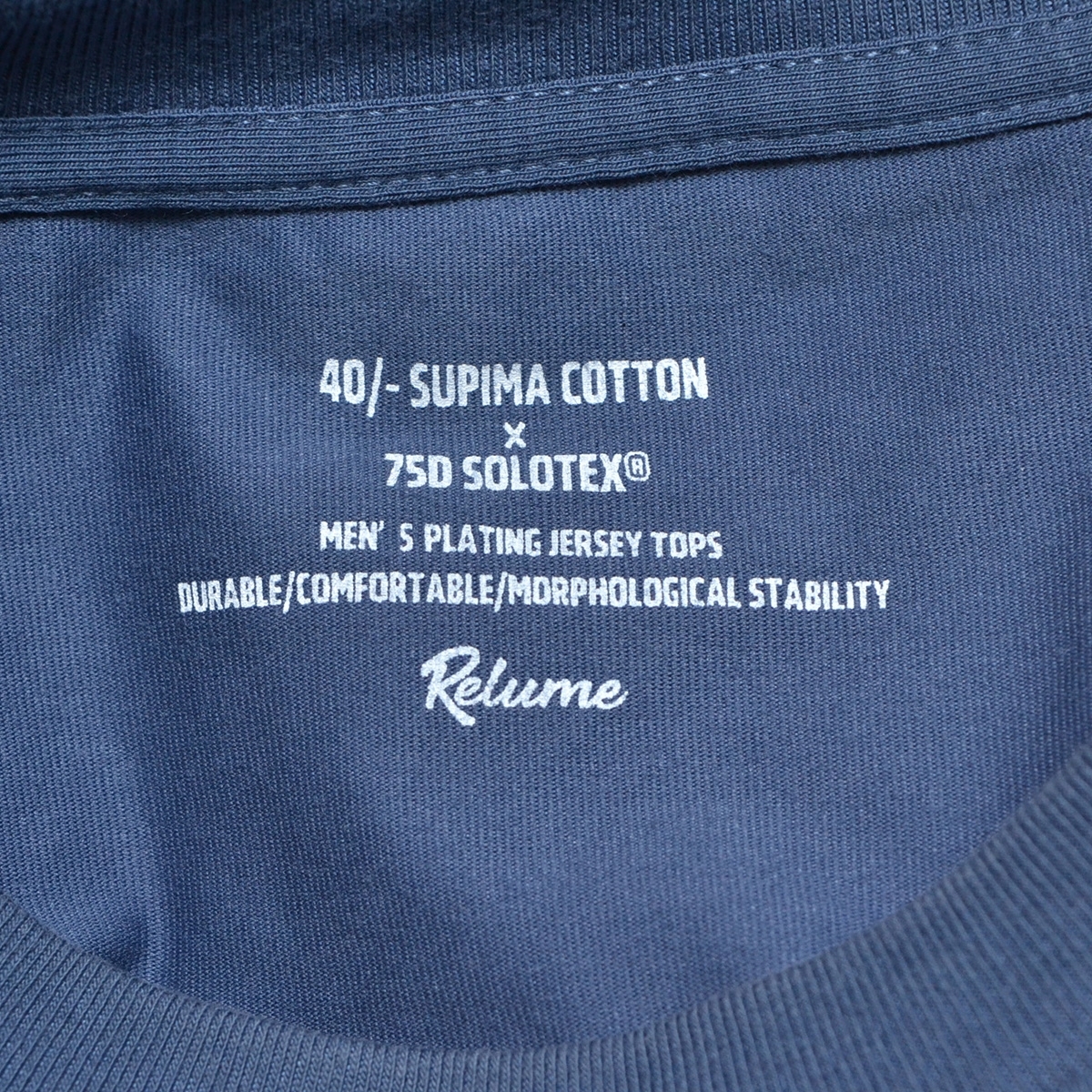 〇484081 relume JOURNAL STANDARD レリューム ジャーナルスタンダード ○SUPIMA SOLOTEX PLATING Tシャツ 2021SS サイズM メンズ_画像6