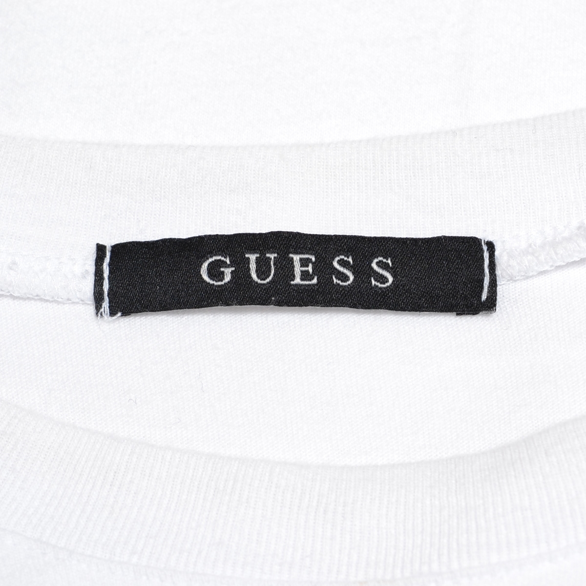 〇482873 GUESS ゲス ◯クルーネックロゴTシャツ 半袖 トップス サイズM メンズ ホワイト_画像6