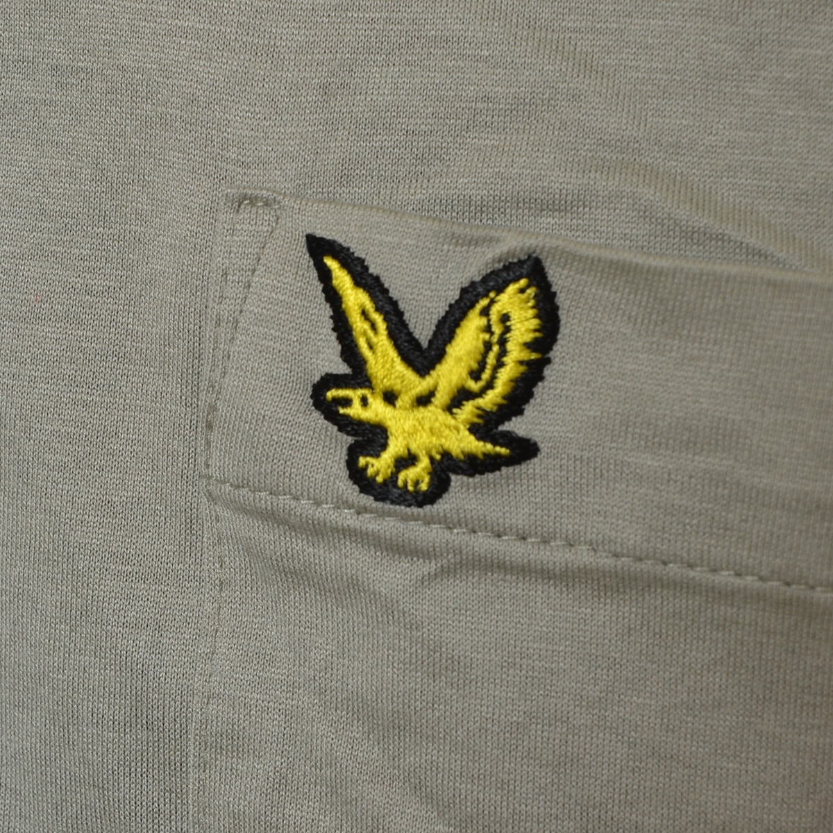0493180 Lyle&Scottla il & Scott 0 polo-shirt short sleeves Logo embroidery tops size M men's gray 