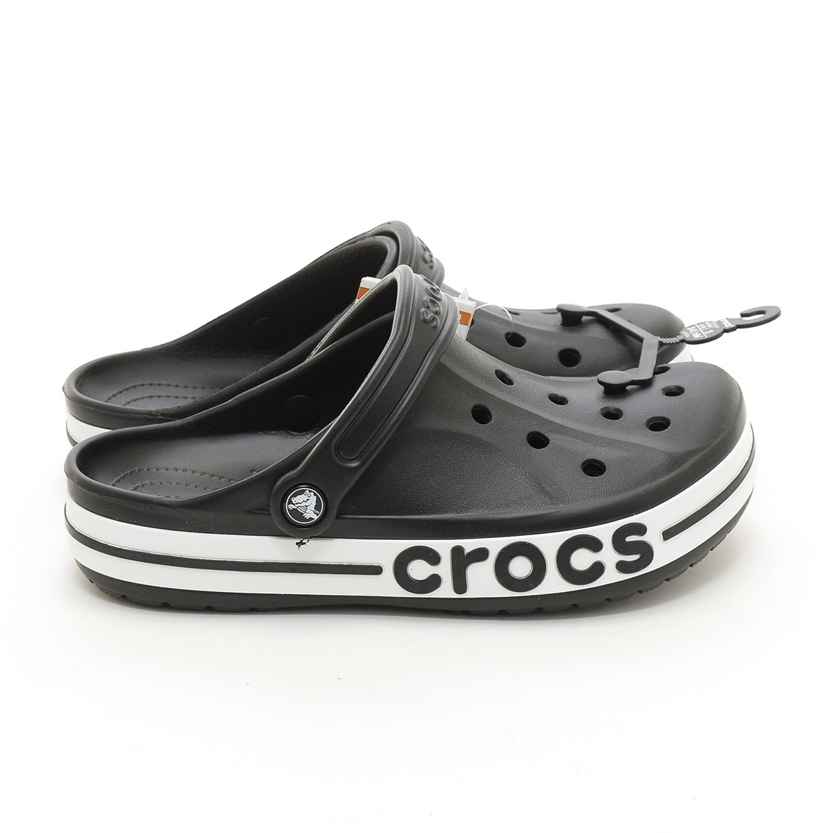 ●493639 未使用品 crocs クロックス ●サンダル BAYABAND CLOG バヤバンドクロッグ 205089-066 サイズ25.0cm メンズ ブラック_画像4