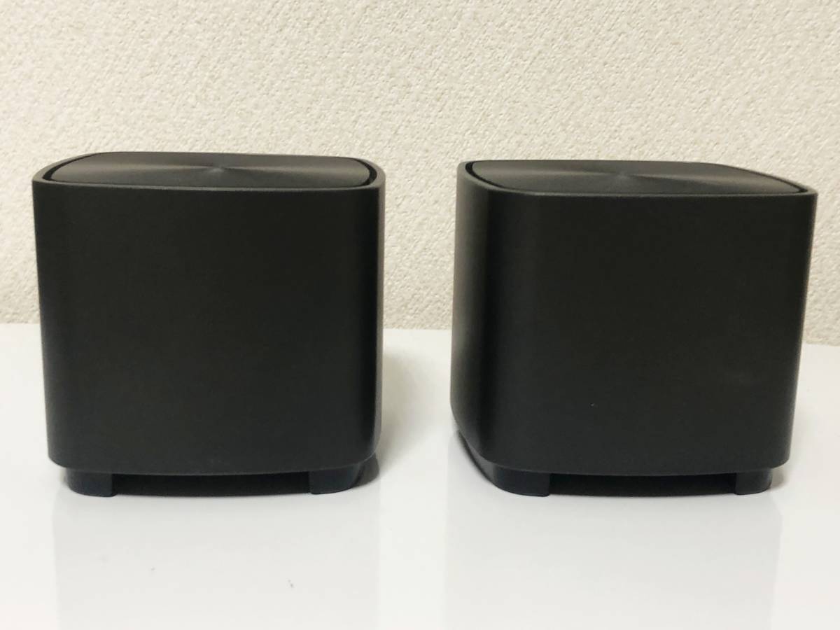 ASUS ZenWiFi AX Mini XD4 AX1800 Dual Band WiFi Router Wi-Fi6対応 デュアルバンド対応 ルーター ブラック 2個入り ジャンク品_画像3