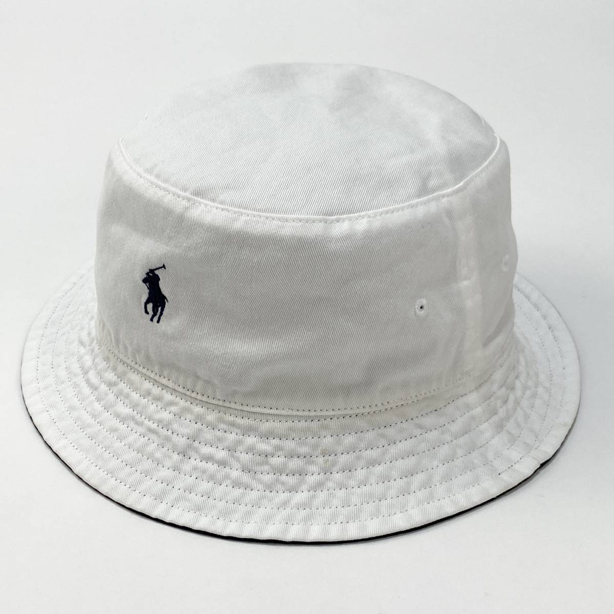 POLO RALPH LAUREN for BEAMS ポロラルフローレン x ビームス 22SS Reversible Bucket Hat リバーシブルバケットハット L/XL ネイビー