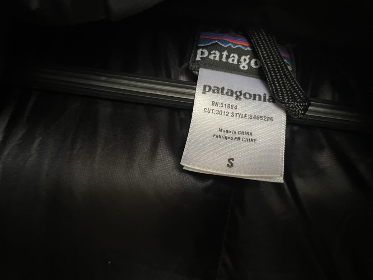 ☆PATAGONIAパタゴニア06 84652 Ｆ６　Men's Down Parka　黒　サイズＳ☆_画像6