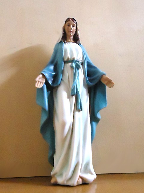 高さ約15ｃｍ聖母マリア像/ 汚れなき御心/ カトリック教会 キリスト 祭壇 聖霊（輸入品_画像9