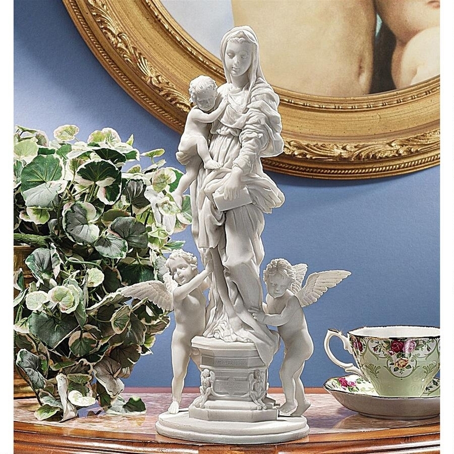 アルピエ（ハルピュイア）の聖母 彫像（アンドレア・デル・サルト画から）/ カトリック教会 祭壇 聖母子（輸入品)