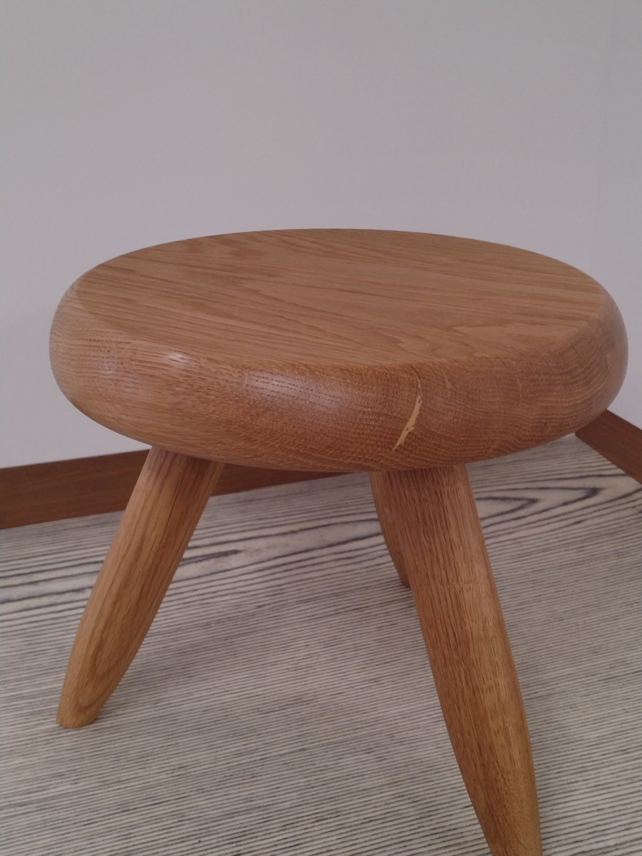 furniture-worker-craftman stool！！　オーク無垢ヴァーサタイルスツール!!未使用品！！_画像5