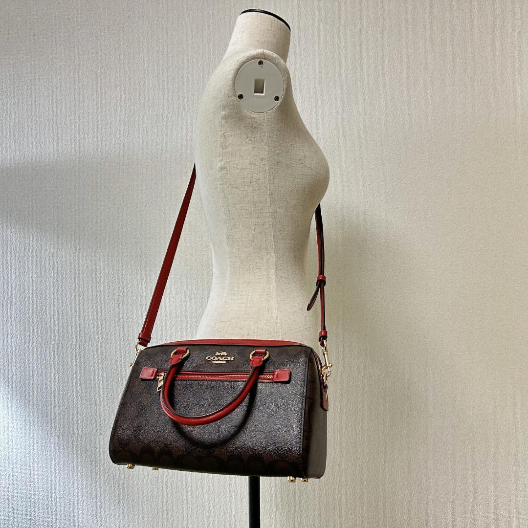 COACH コーチ ミニボストンバッグ ハンドバッグ シグネチャー 83607