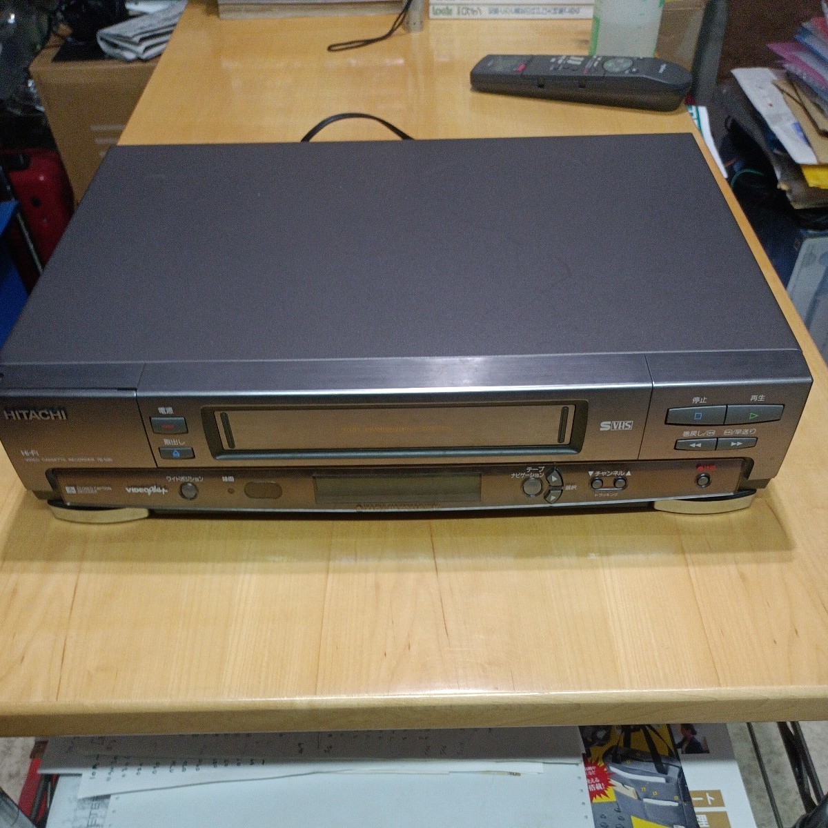 HITACHI 日立 7B-S80 S-VHS ビデオデッキ リモコン説明書あり 元箱なし 送料込み HITACHI 日立 7B-S80 S-VHS ビデオデッキ リモコン説明書あり 元箱なし 送料込み