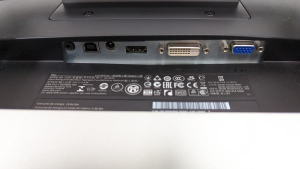 【1円出品】モニター ディスプレイ DELL S2240Tb タッチ ワイド 21.5インチ フルHD VESA 規格 液晶 ディアル VGA HDMI DVI ゲーミング_画像7