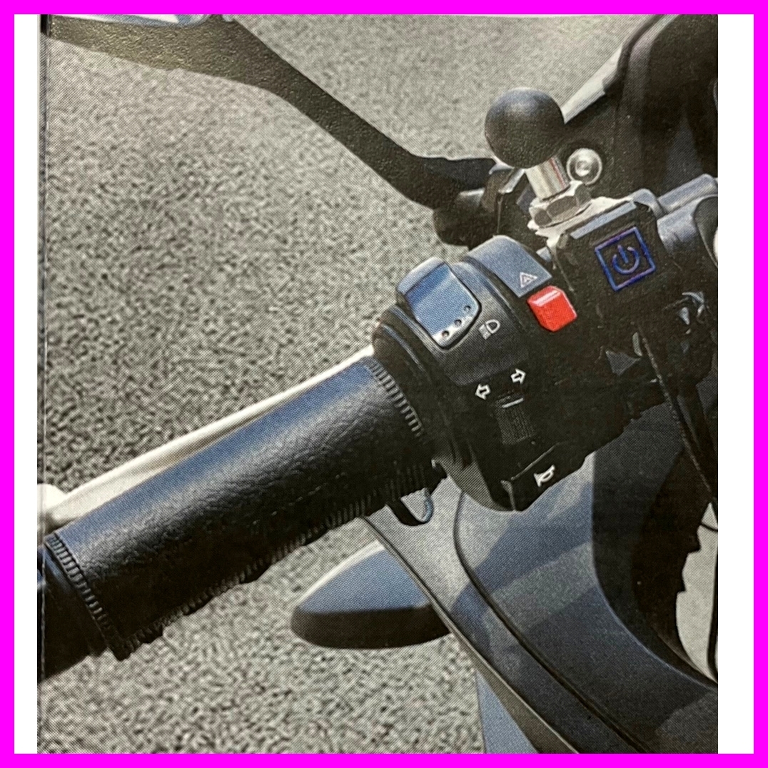 ★新品★POG 二輪 バイク DC12V ホット グリップヒーター 巻き付けタイプ 105ｍｍ 左右セット 防寒対策 ブラックレザー調 HD07-62_画像3