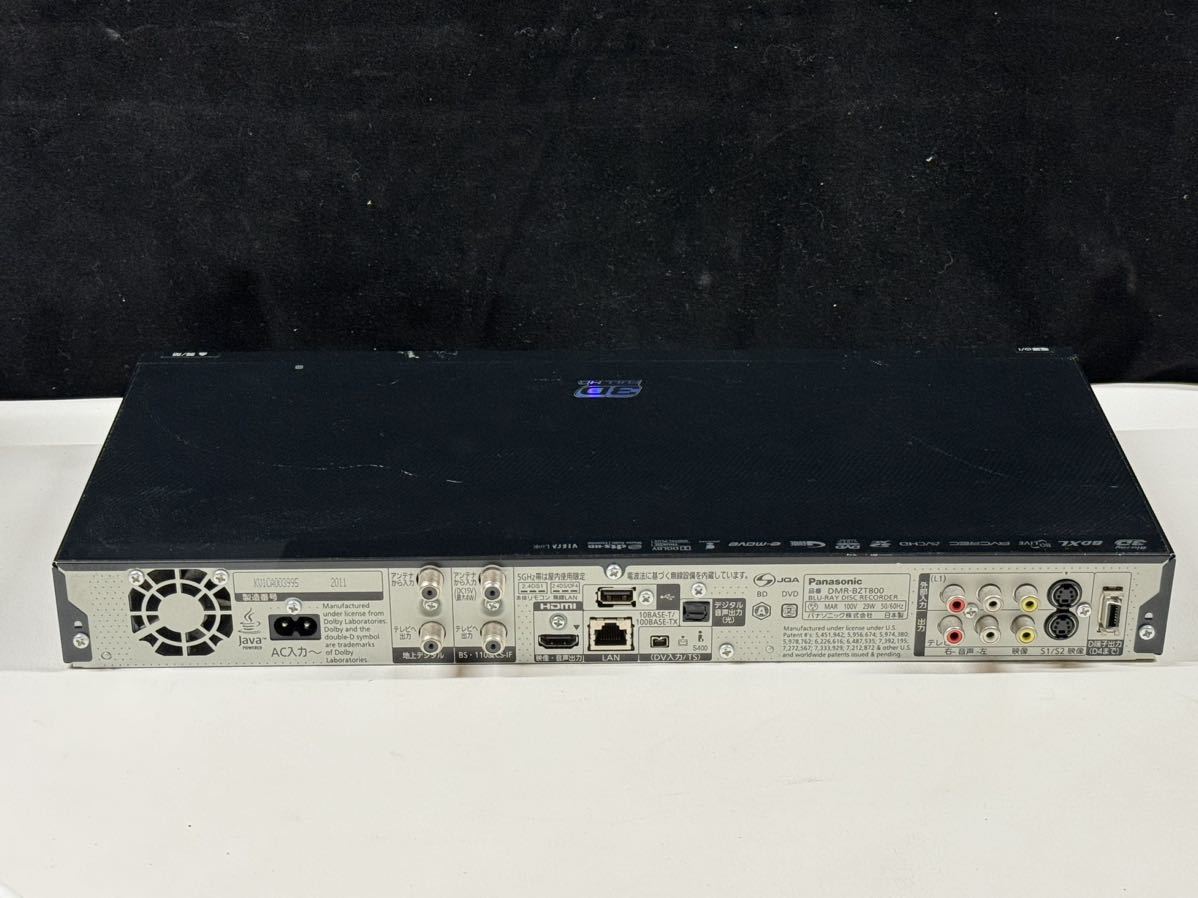 Panasonic DMR-BZT800 BDレコーダー BD再生OK 本体のみ　(100s) ⑥ _画像3