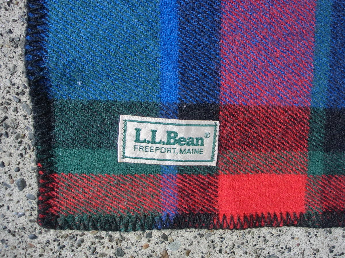 Ｍ３３★エルエルビーン★L.L.Bean FREEPORT MAINE★サイズ(約)206×256cm★ブランケット★毛布★キャンプ★ソファーカバー★ラグ★100_画像2