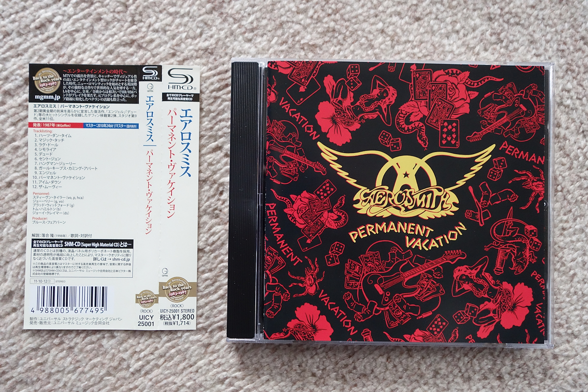 Aerosmith / Permanent Vacation 国内盤 帯付き 高音質 SHM-CD エアロスミス_画像1