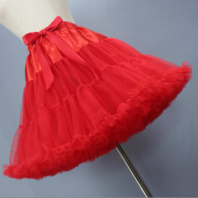 [.] кринолин pechi юбка свободный размер костюмированная игра для красный 