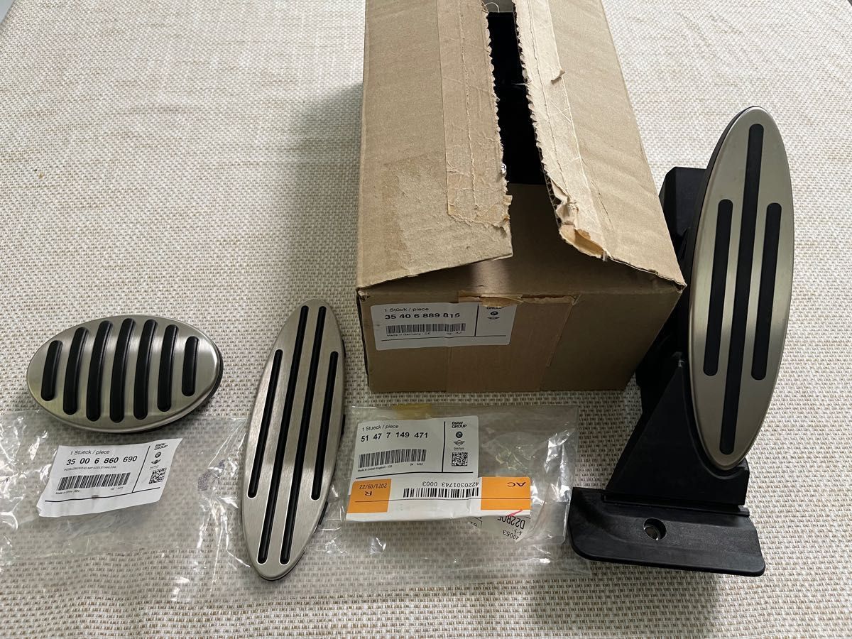 BMW MINI 純正 AT車用 ステンレスペダルセット アクセルペダル BMW MINI 純正 AT車用 ステンレスペダルセット アクセルペダル