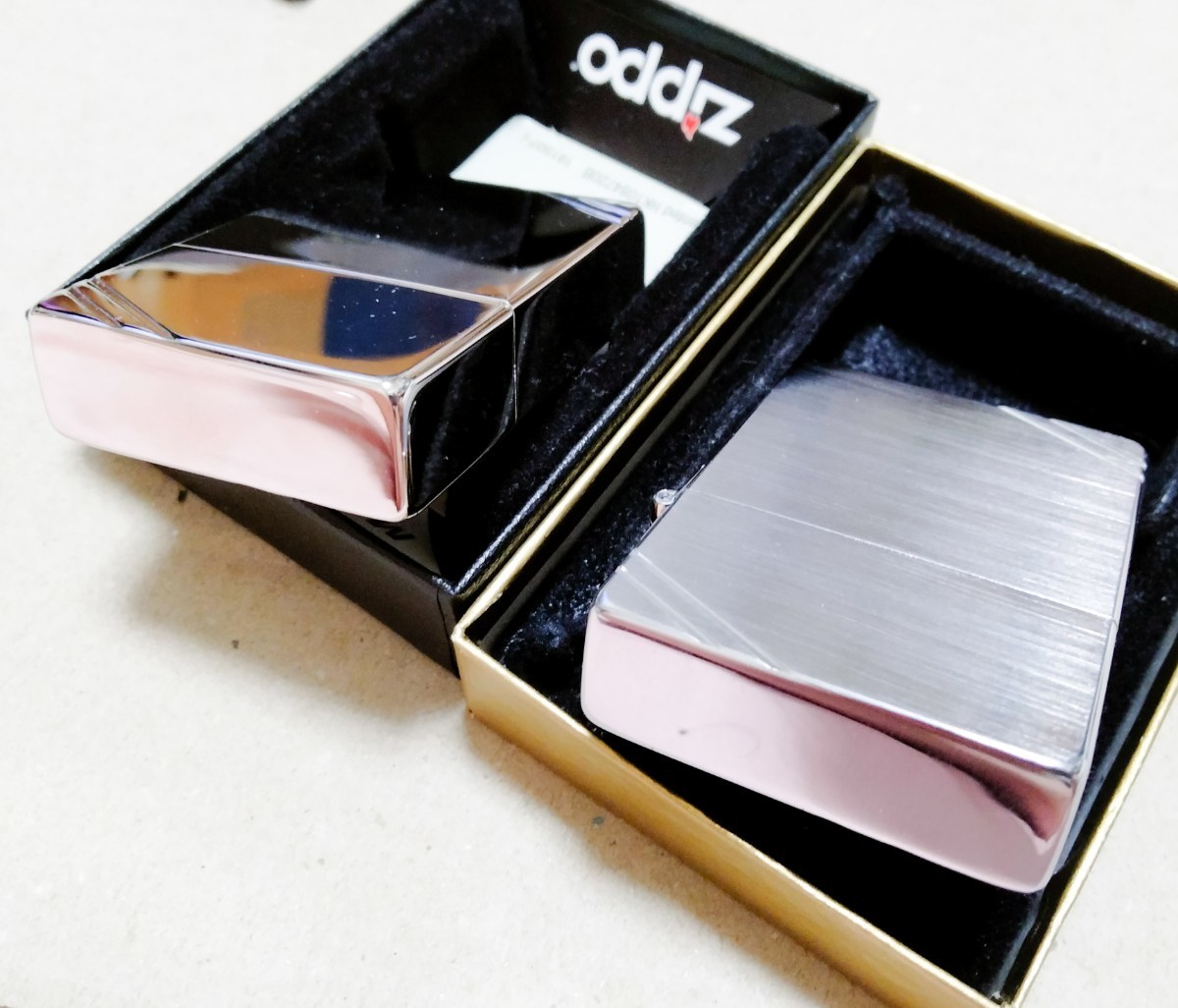 1935レプリカ ZIPPO 2008年 ブラッシュ&ハイポリッシュ 2個セット 未使用品_画像4