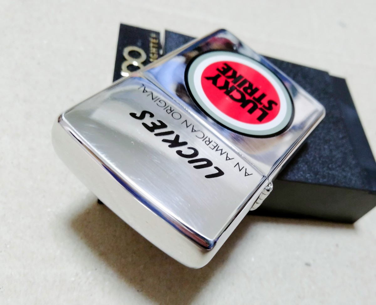 ラッキーストライク ZIPPO 2001年 LUCKY STRIKE 未使用品_画像4