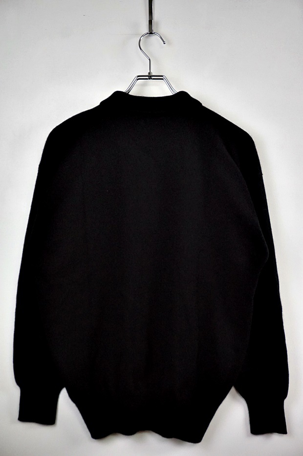 K810　カシミヤ100　CASHMERE　メンズ　カシミヤニットセーター　ブラック　サイズL　黒　ポロシャツ　ニット_画像3