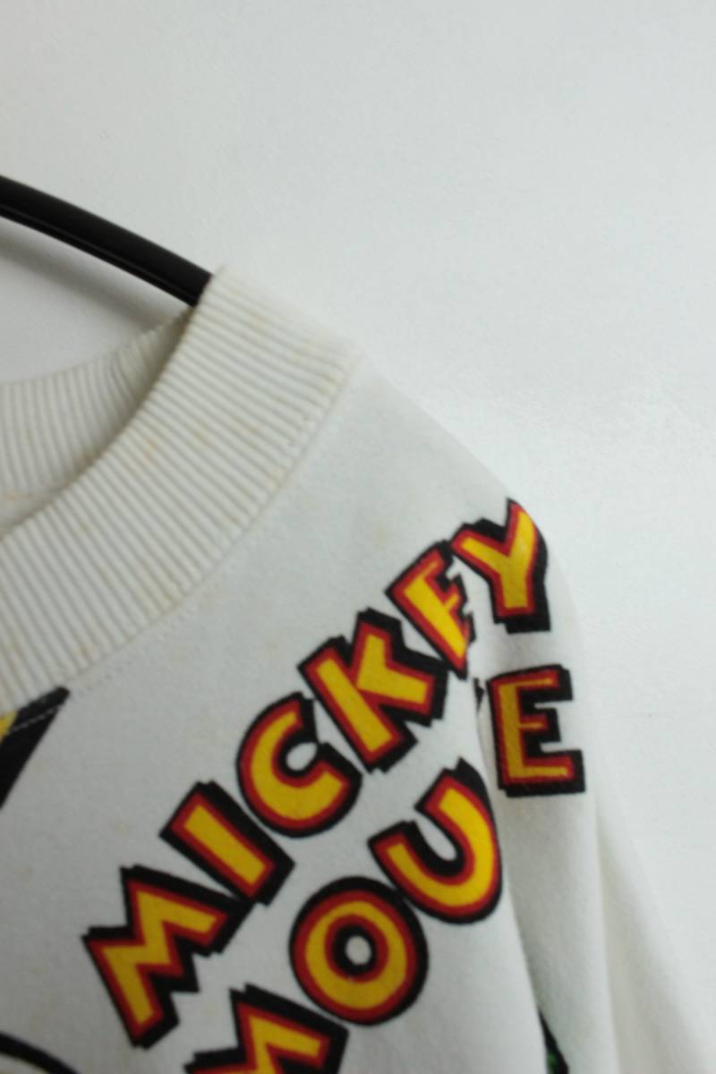 K450　ミッキーマウス　Mickey CO　ミッキーマウス　スウェットシャツ　トレーナー　メンズ　サイズS　オールド　総柄_画像2